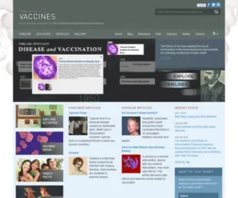 HistoryofVaccines.org(History of Vaccines) Screenshot