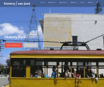 Historysanjose.org(Collecting, preserving and celebrating the Santa Clara Valley) Screenshot