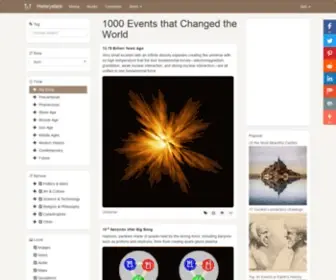 Historystack.com(1000 Events that Changed the World) Screenshot