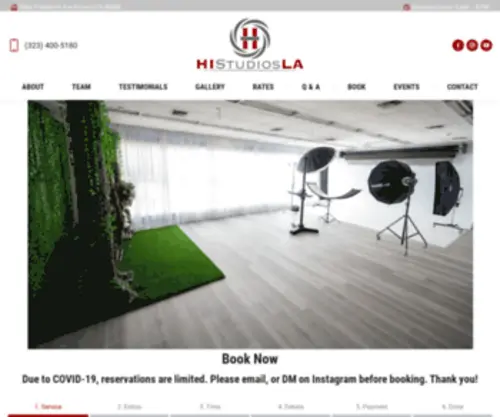 Histudiosla.com(HI Studios LA) Screenshot