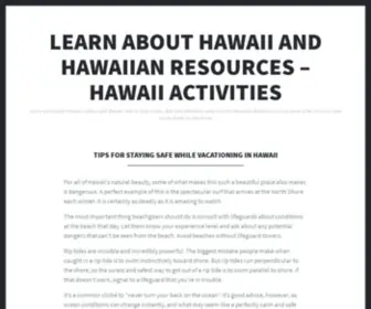 Hisurf.com(Learn about Hawaii and Hawaiian resources) Screenshot