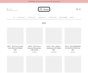 HiswanStore.com(All Official KPOP Albums & Goods) Screenshot