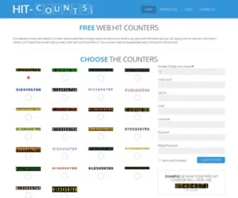 Hit-Counts.com(Free Hit Counter For Website) Screenshot