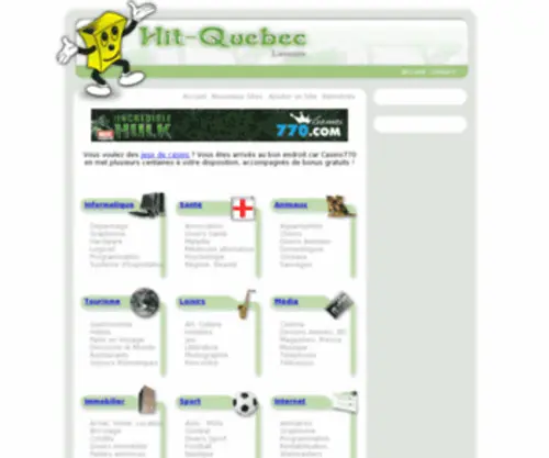 Hit-Quebec.com(Forsale Lander) Screenshot