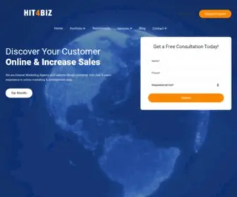 Hit4Biz.com(Hit4Biz internet marketing agency) Screenshot