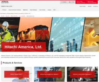 Hitachi-America.us(Learn how Hitachi`s expertise in technology and data) Screenshot