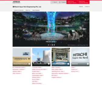 Hitachi-AQT.com(Hitachi Aqua) Screenshot