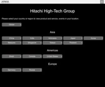Hitachi-Hightech.com(Hitachi High) Screenshot