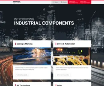 Hitachi-Industrial.eu(Hitachi Industrial Components & Equipment Group) Screenshot