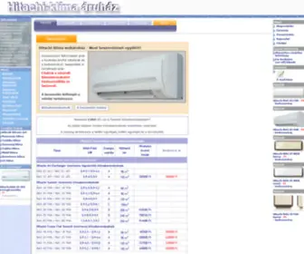 Hitachi-Klima.hu(Hitachi Klíma Áruház) Screenshot