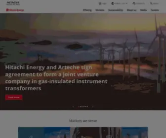 Hitachi-Powergrids.com(Hitachi ABB Power Grids) Screenshot