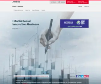 Hitachi.com.my(Hitachi in Malaysia) Screenshot