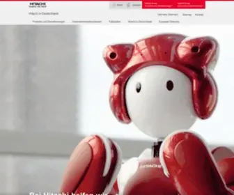 Hitachi.de(Hitachi in Deutschland) Screenshot