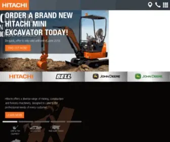 Hitachicm.com.au(Hitachi Construction Machinery) Screenshot