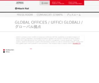 Hitachirail.com(Hitachi Rail I Global I Integrated Rail Solutions) Screenshot