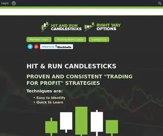 Hitandruncandlesticks.com(Hit & Run Candlesticks) Screenshot