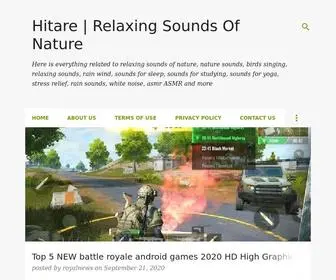 Hitare.com(Relaxing Sounds Of Nature) Screenshot