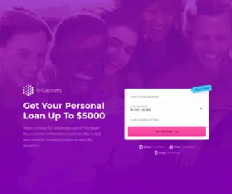 Hitassets.com(Get Your Personal Loan Up To $5000) Screenshot