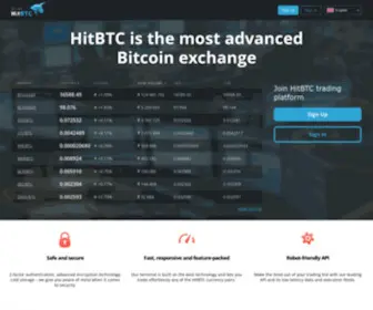 Hitbtc.com(Bitcoin Exchange) Screenshot