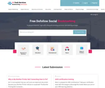 Hitech-Services.xyz(Free Social Bookmarking Sites List) Screenshot