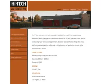 Hitechautomotive.com(Hi-Tech Automotive) Screenshot