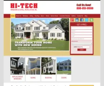 Hitechcorp.biz(Replacement Windows & Siding) Screenshot