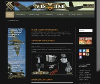 Hitechcreations.com(The next generation of online combat flight sims) Screenshot