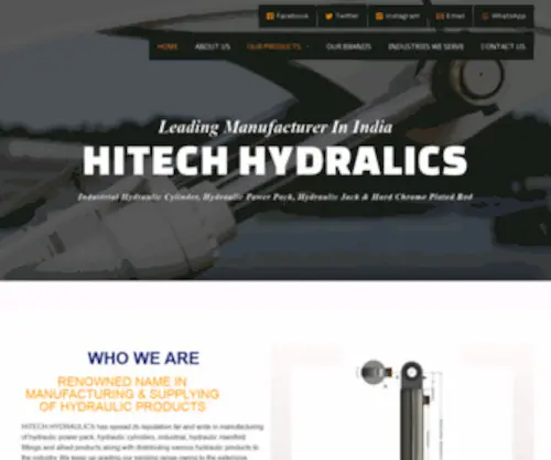 Hitechhydraulicsindia.com(Hitechhydraulicsindia) Screenshot