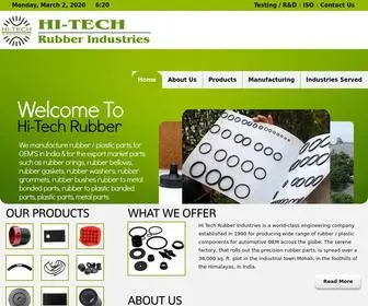 Hitechrubberindia.com(Hi-Tech Rubber) Screenshot