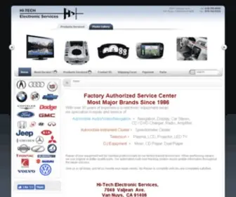 Hitechserv.com(Car Audio Video Navigation Service Center) Screenshot