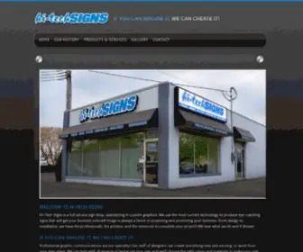 Hitechsignsny.com(Hi-Tech Signs) Screenshot