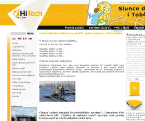 Hitechsolar.cz(Solární) Screenshot