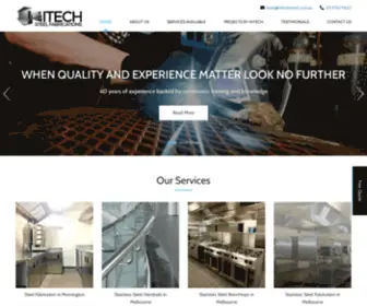 Hitechsteel.com.au(Sheet Metal Fabricators) Screenshot