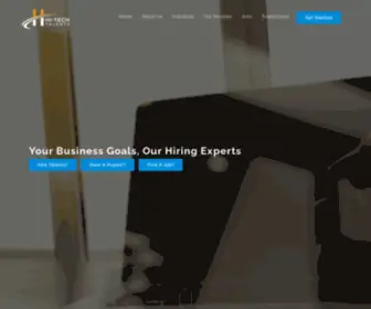Hitechtalents.com(Where is your next career move) Screenshot