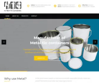 Hitechtincontainers.in(Hi Tech Tin Containers) Screenshot