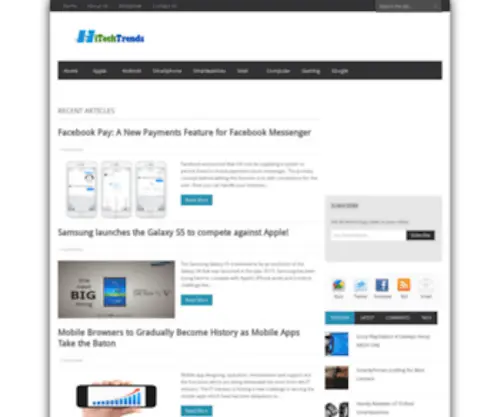 Hitechtrends.com(Trending Technology News) Screenshot