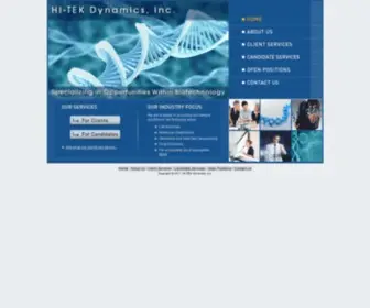 Hitekdynamics.com(HI-TEK Dynamics, Inc) Screenshot
