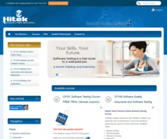 Hitekschool.com(Software QA Training) Screenshot