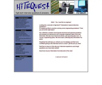 Hitequest.com(Technical Interview Q & A for Engineers in Silicon Valley) Screenshot