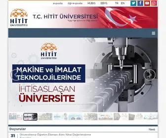 Hitit.edu.tr(T.C. Hitit Üniversitesi) Screenshot