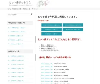 Hitkyoku.com(ヒット曲ドットコム) Screenshot