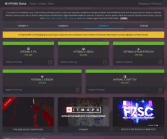 Hitmanstat.us(HITMAN status website) Screenshot