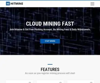Hitmine.io(Next-Gen of Free Bitcoin Cloud Mining) Screenshot