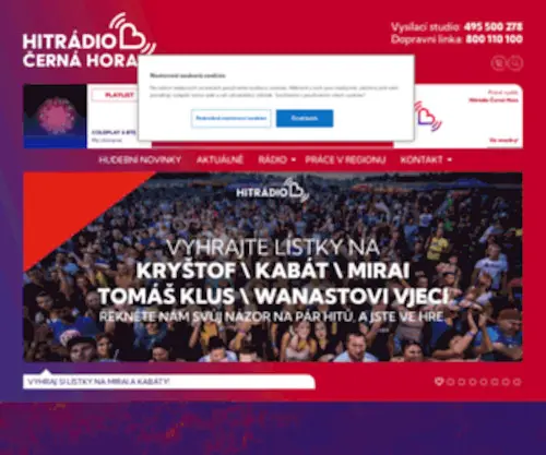 Hitradiomagic.cz(Hitrádio) Screenshot