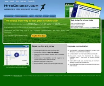 Hitscricket.com(Sports club websites) Screenshot