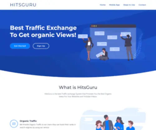 Hitsguru.com(Best Traffic Exchange) Screenshot