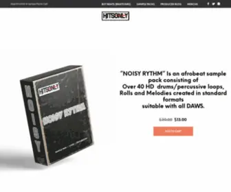 Hitsonlystore.com(The social market place for artists) Screenshot