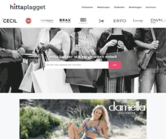 Hittaplagget.se(Hitta klädmärken från Sveriges alla klädbutiker och de bästa webbshopparna) Screenshot