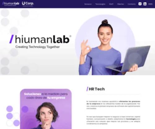 Hiumanlab.com(Creating technology together) Screenshot