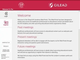 Hiv-Academy.com(Gilead HIV Academy) Screenshot